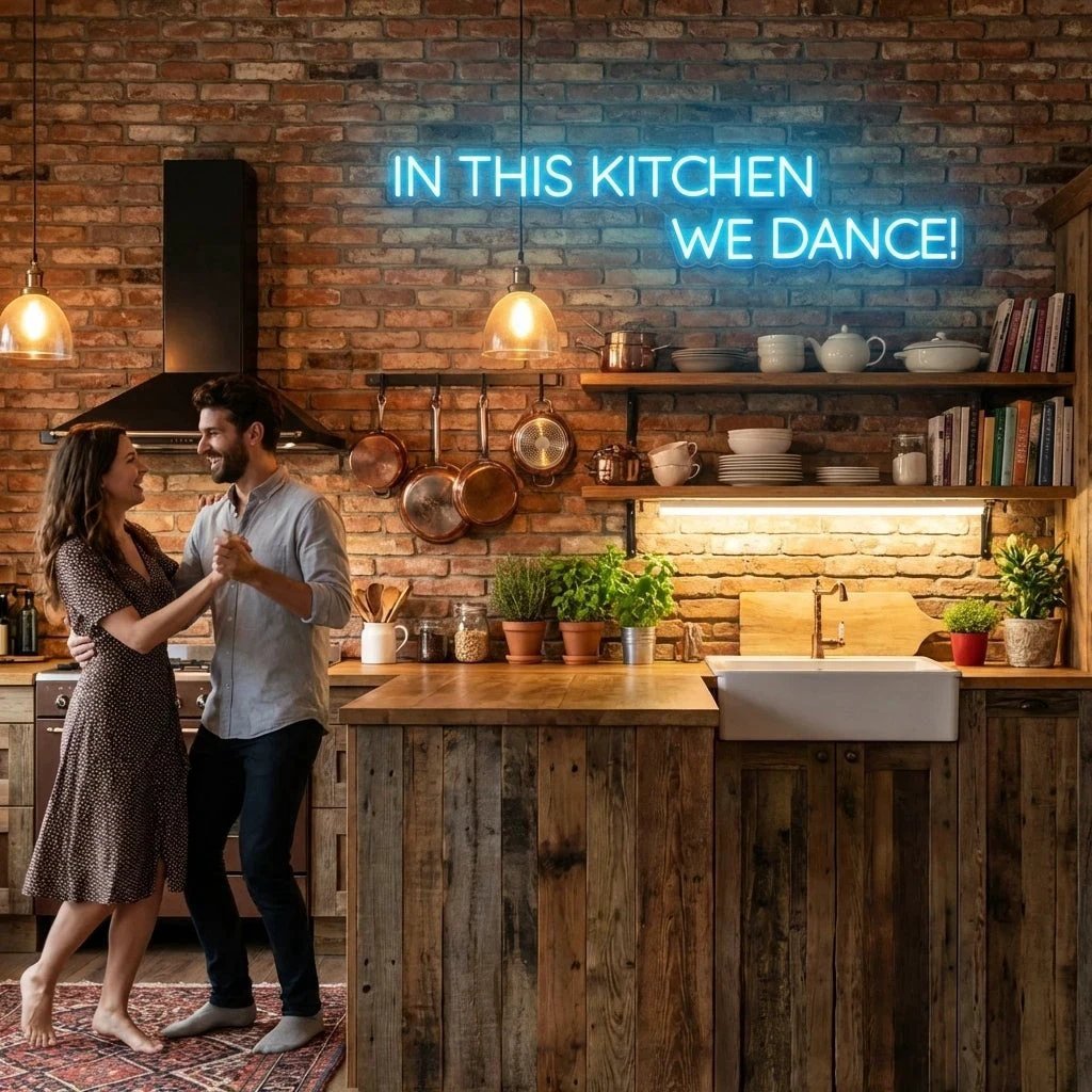 In This Kitchen We Dance Led Neon Sign Light