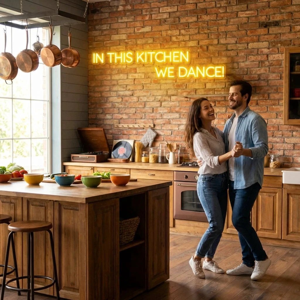 In This Kitchen We Dance Led Neon Sign Light