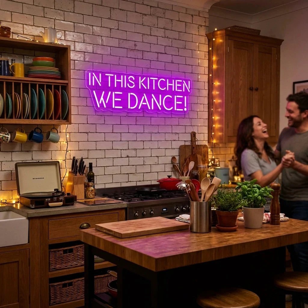 In This Kitchen We Dance Led Neon Sign Light