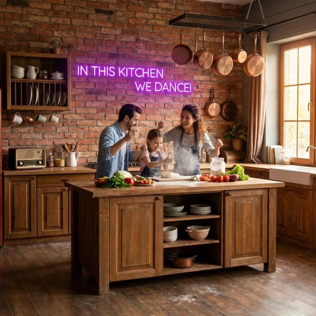 In This Kitchen We Dance Led Neon Sign Light