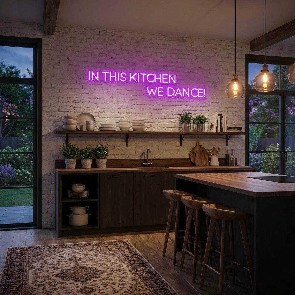 In This Kitchen We Dance Led Neon Sign Light
