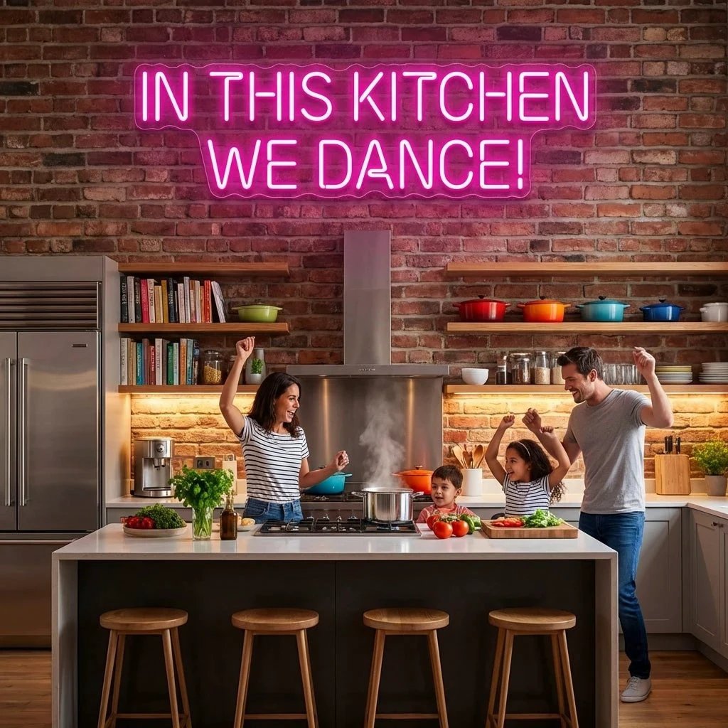 In This Kitchen We Dance Led Neon Sign Light