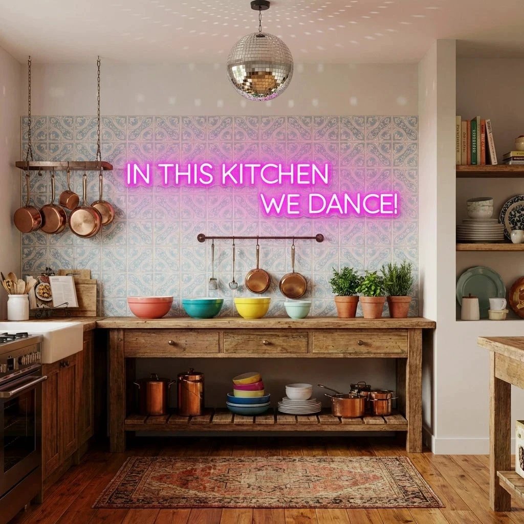 In This Kitchen We Dance Led Neon Sign Light