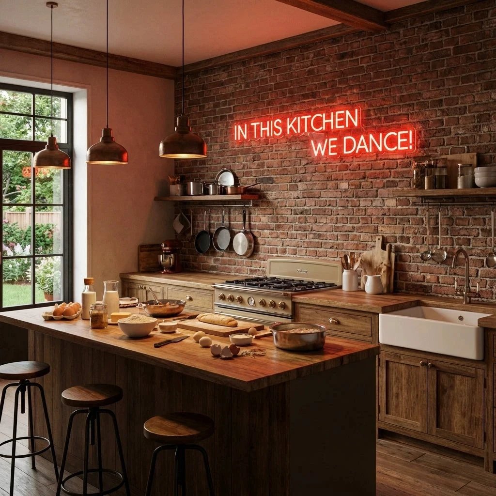 In This Kitchen We Dance Led Neon Sign Light