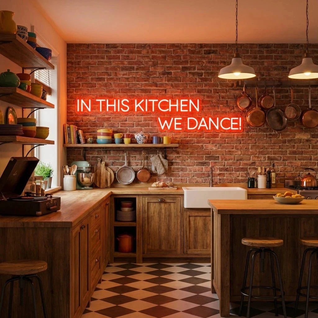 In This Kitchen We Dance Led Neon Sign Light