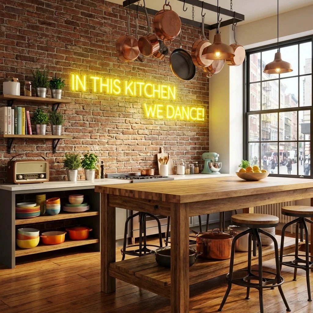 In This Kitchen We Dance Led Neon Sign Light
