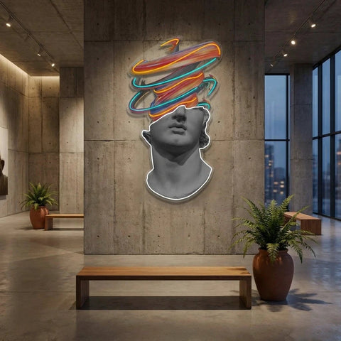 Into face Neon Artwork Led Neon Sign Light