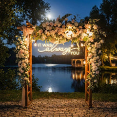Neon Light Sign For Wedding, It Was Always You Neon Sign, Neon Last Name Sign Wedding