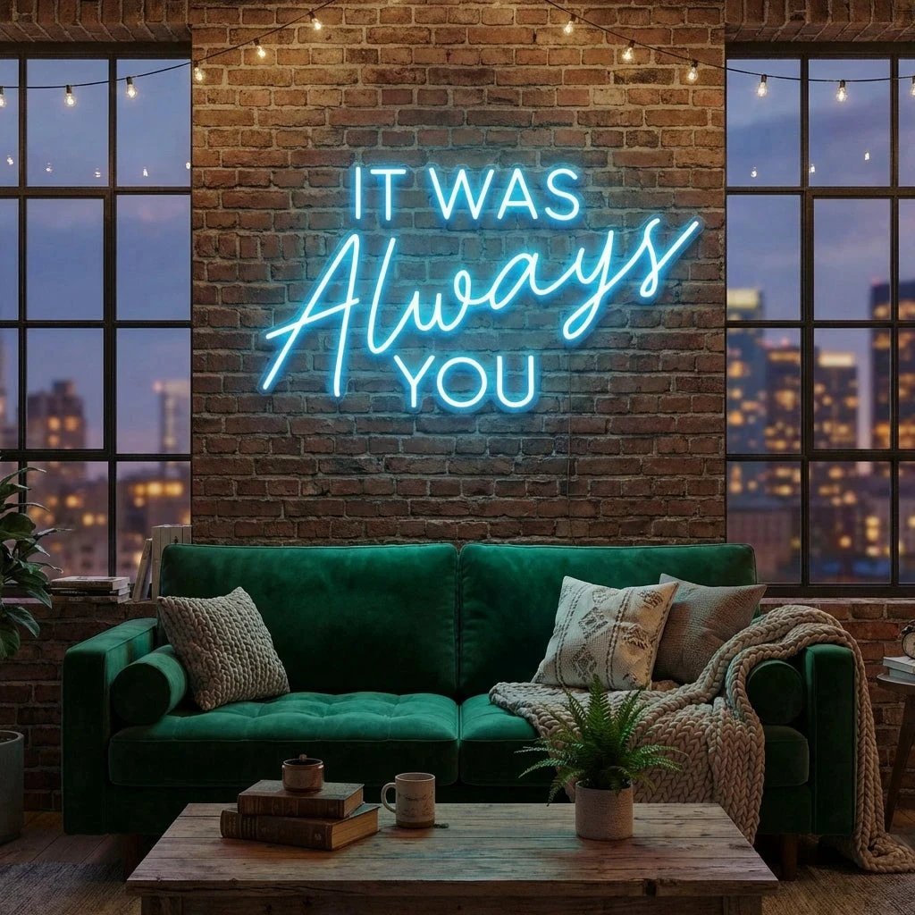It Was Always You Neon Sign Wedding, Custom Led Neon Sign Light, Wedding gift