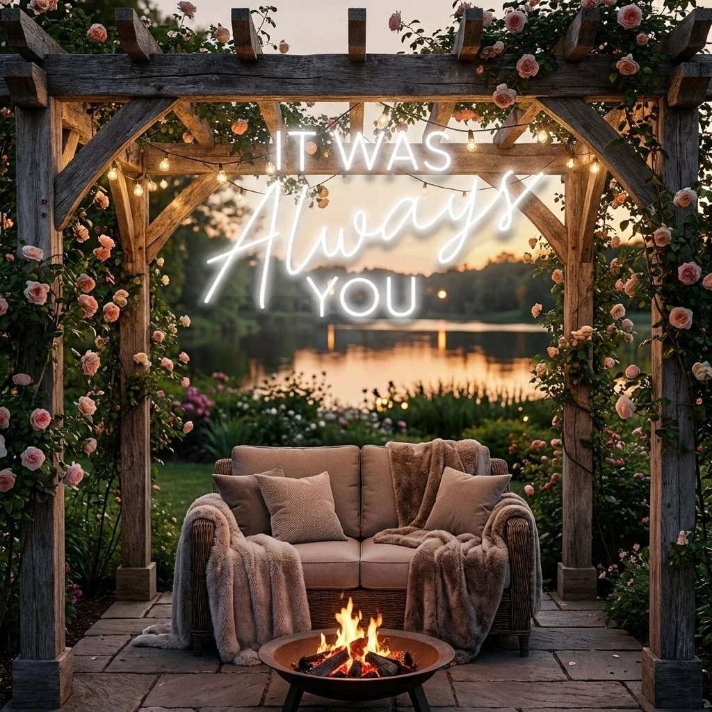 It Was Always You Neon Sign Wedding, Custom Led Neon Sign Light, Wedding gift