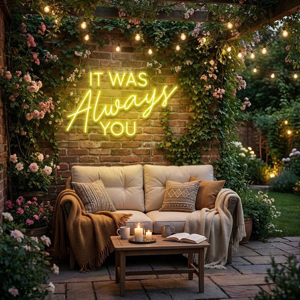 It Was Always You Neon Sign Wedding, Custom Led Neon Sign Light, Wedding gift