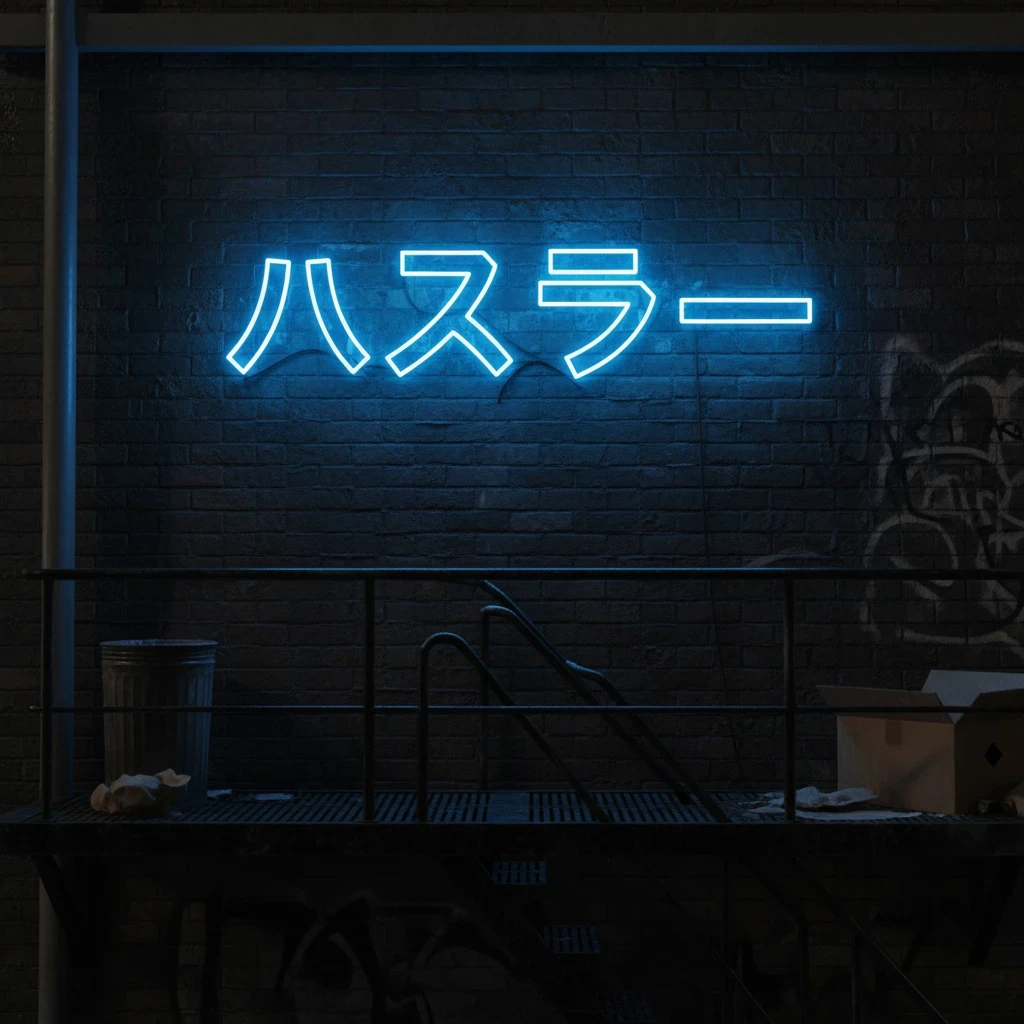 Japanese Hustler Led Neon Sign Light