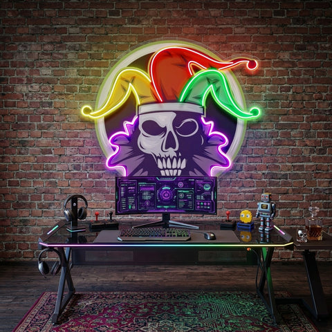 Joker Head Clown LED Neon Sign Light Pop Art