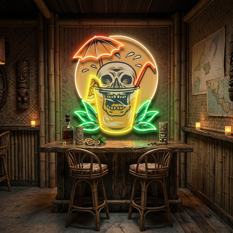 Juicy Skull LED Neon Sign Light Pop Art