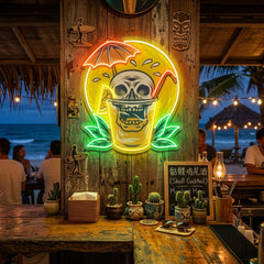 Juicy Skull LED Neon Sign Light Pop Art