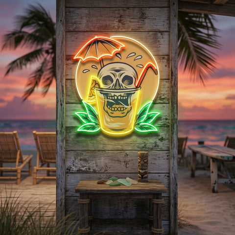 Juicy Skull LED Neon Sign Light Pop Art