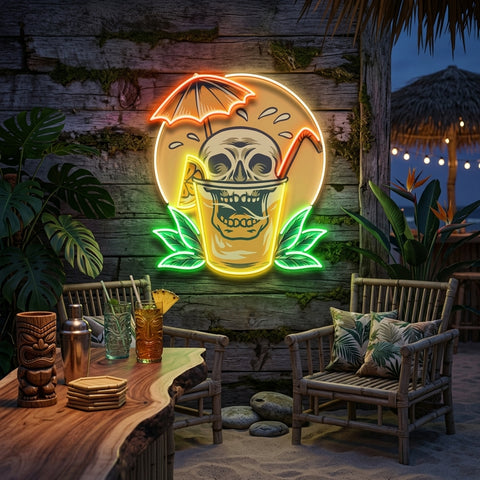 Juicy Skull LED Neon Sign Light Pop Art