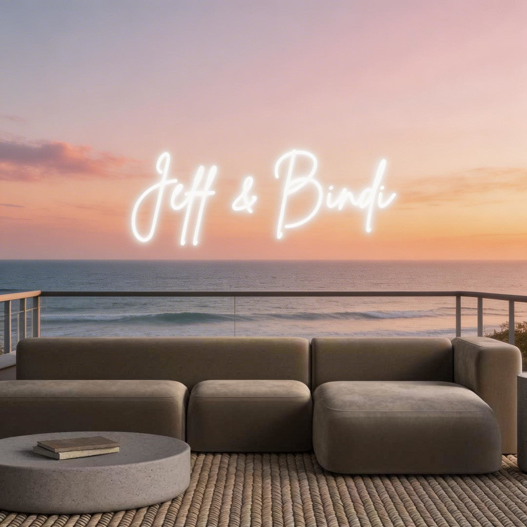 Custom Neon: Jeff & Bindi
