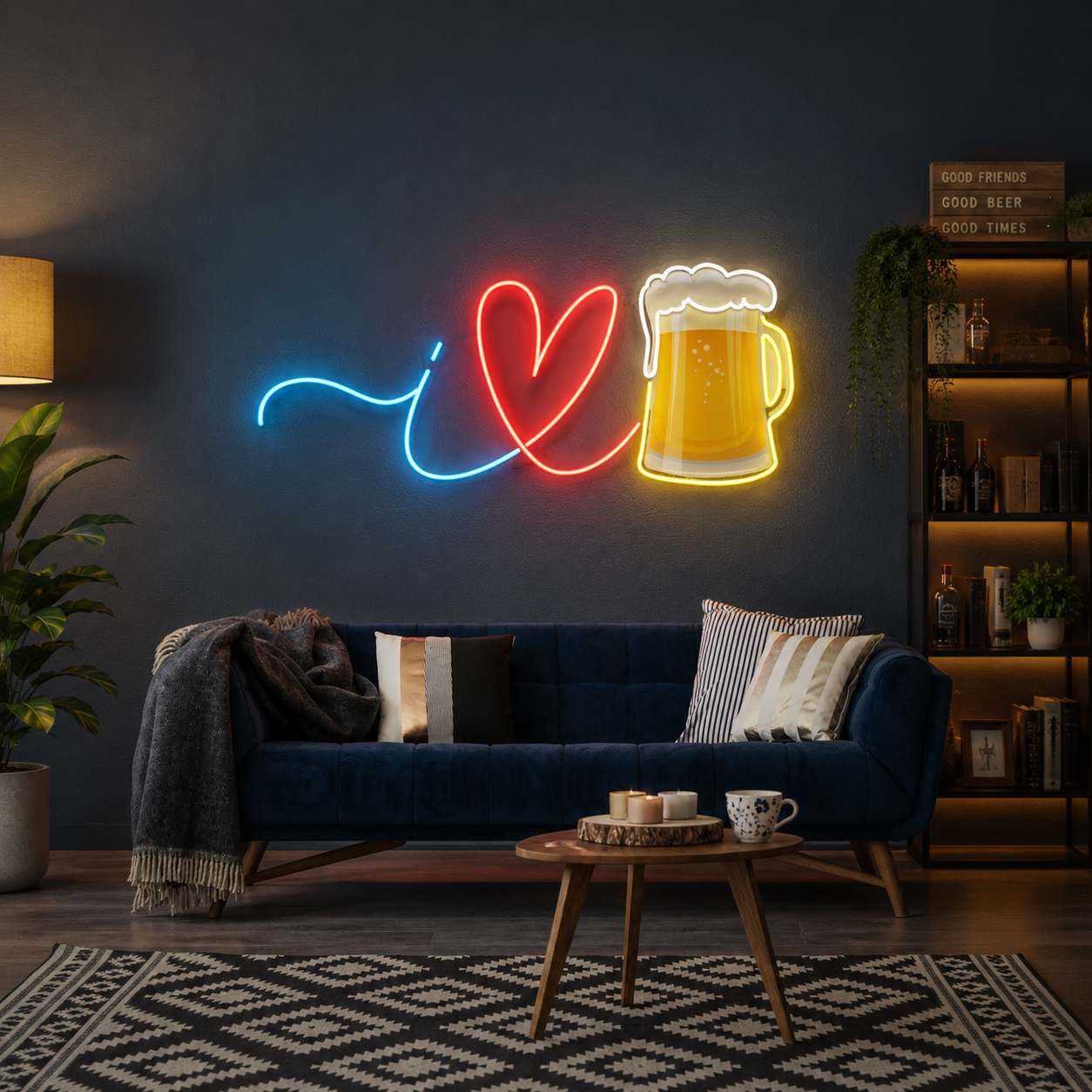 I Love Beer Artwork Led Neon Sign Light