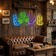 Love Saint Patrick's Day Artwork Led Neon Sign Light