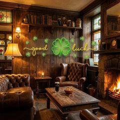 Good Luck Saint Patrick's Day Artwork Led Neon Sign Light
