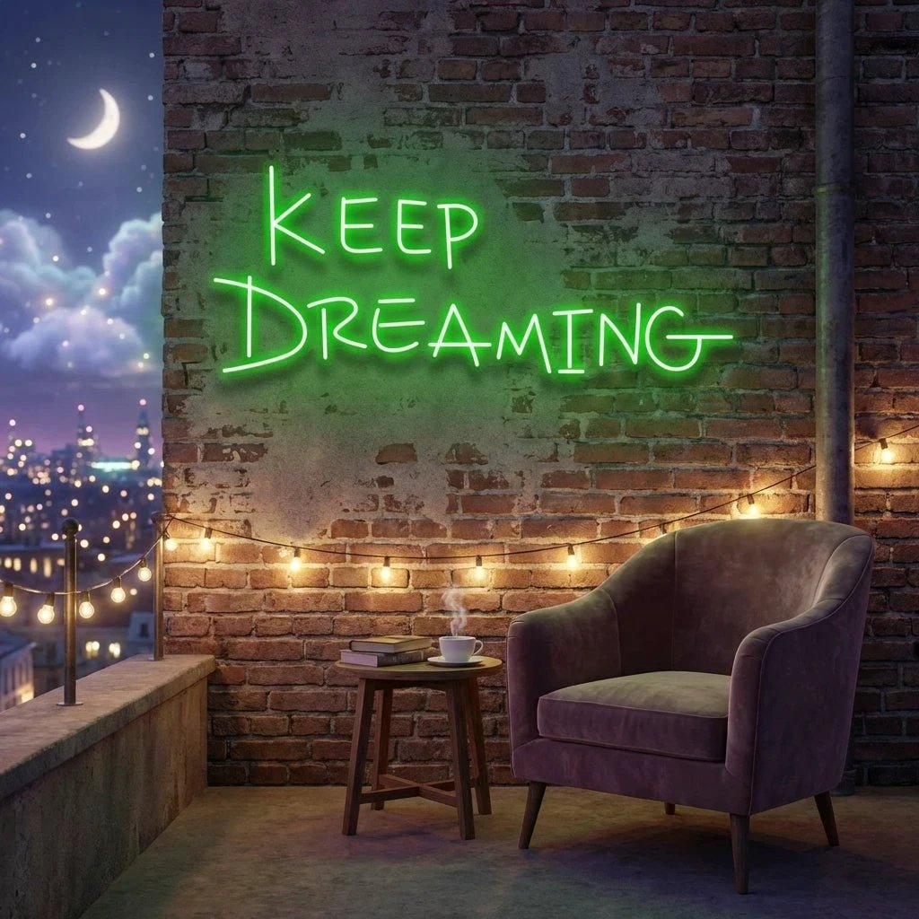 Keep Dreaming Led Neon Sign Light
