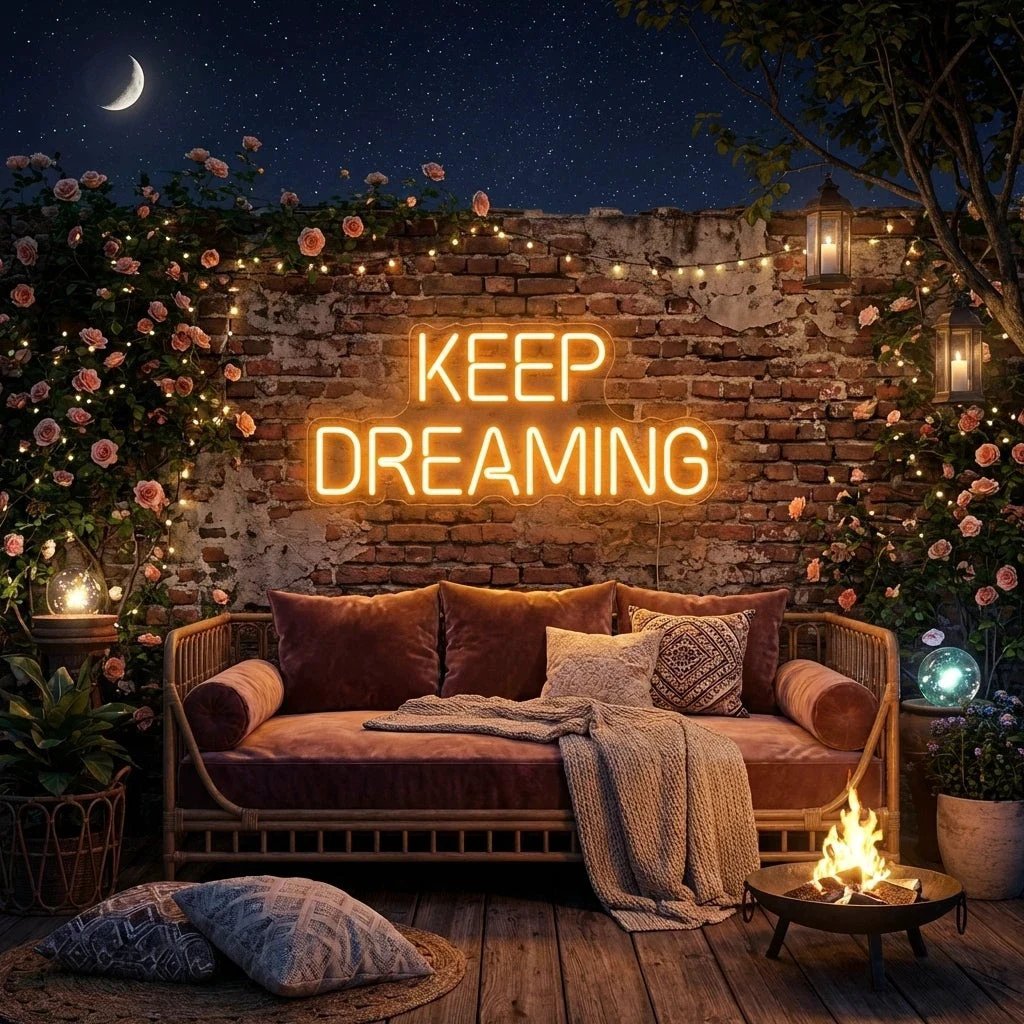 Keep Dreaming Led Neon Sign Light