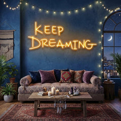 Keep Dreaming Led Neon Sign Light
