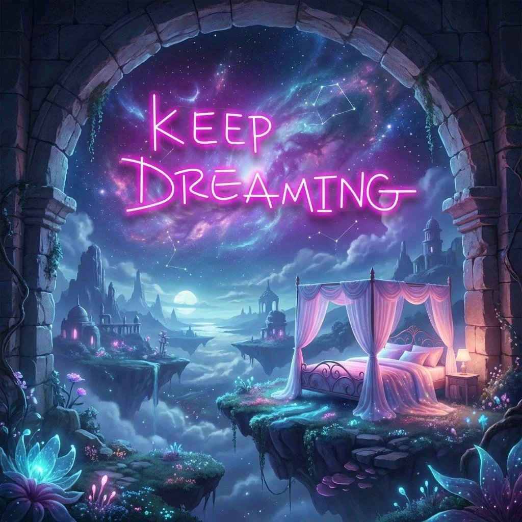Keep Dreaming Led Neon Sign Light