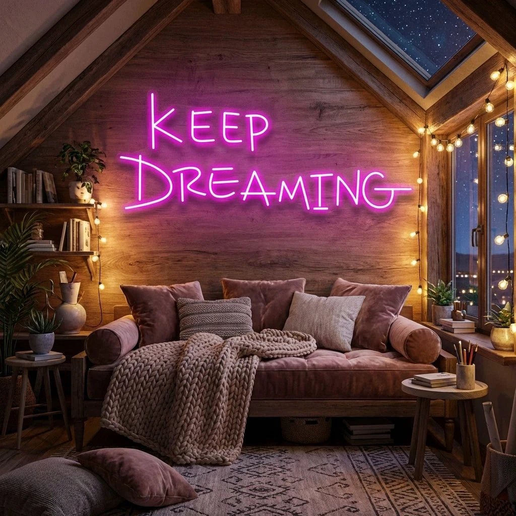 Keep Dreaming Led Neon Sign Light