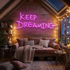 Keep Dreaming Led Neon Sign Light