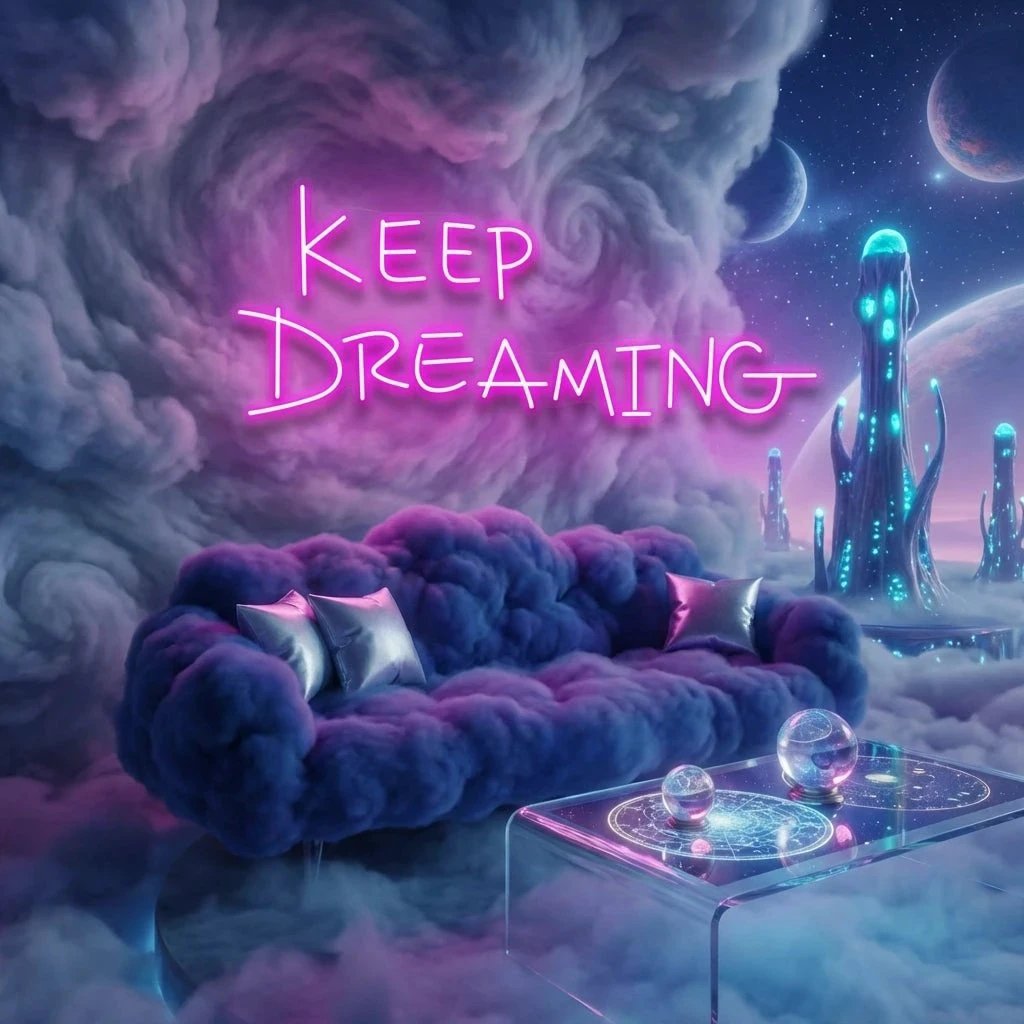 Keep Dreaming Led Neon Sign Light