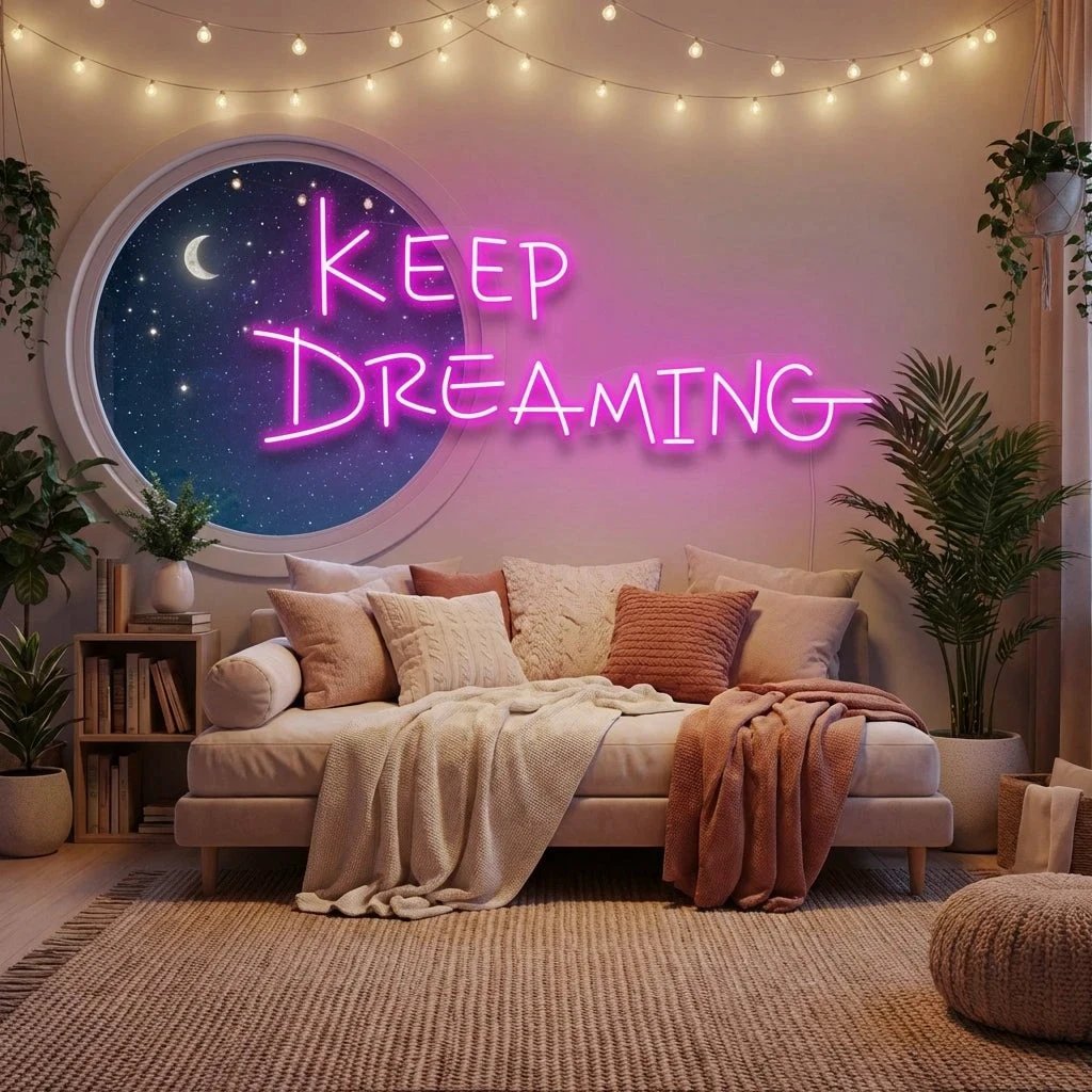 Keep Dreaming Led Neon Sign Light