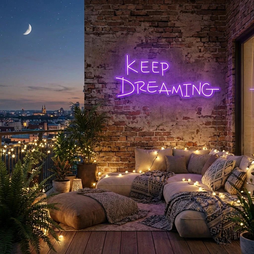 Keep Dreaming Led Neon Sign Light