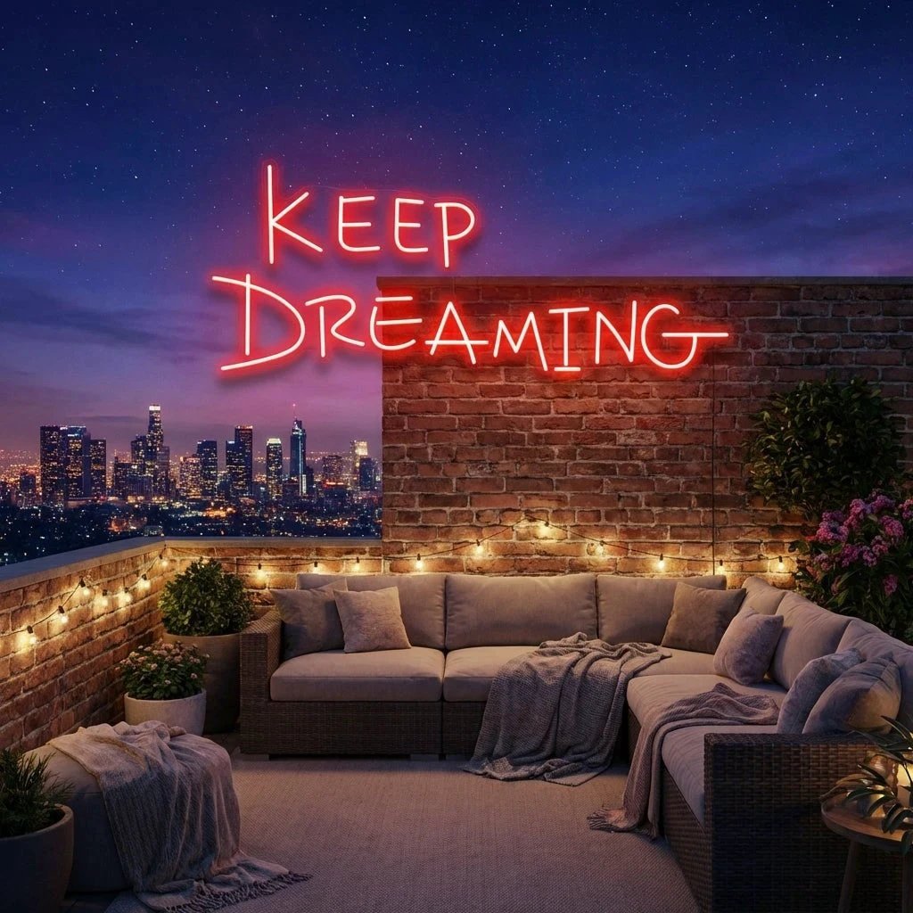 Keep Dreaming Led Neon Sign Light