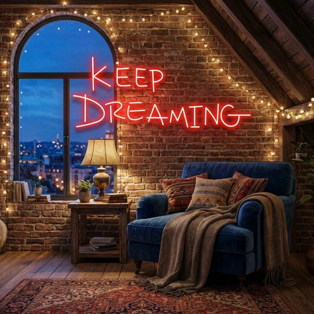 Keep Dreaming Led Neon Sign Light