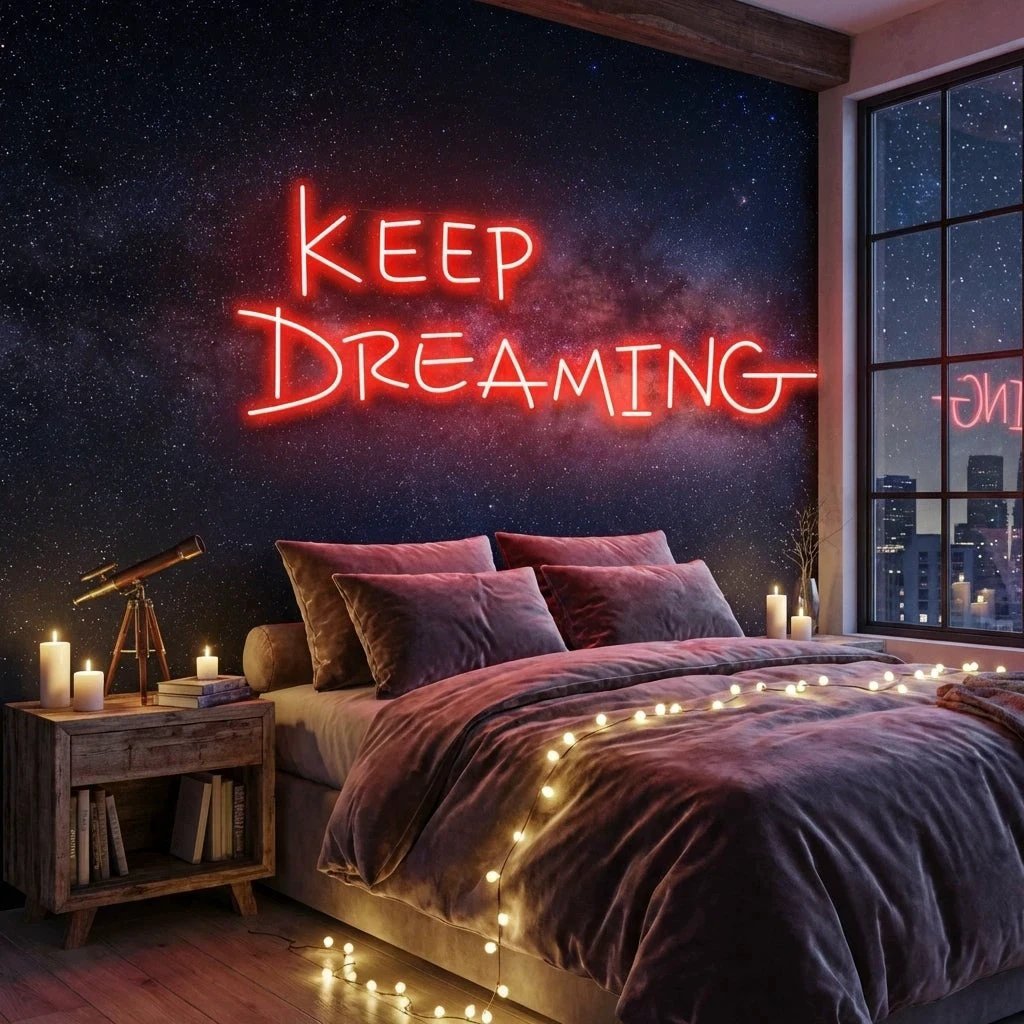 Keep Dreaming Led Neon Sign Light