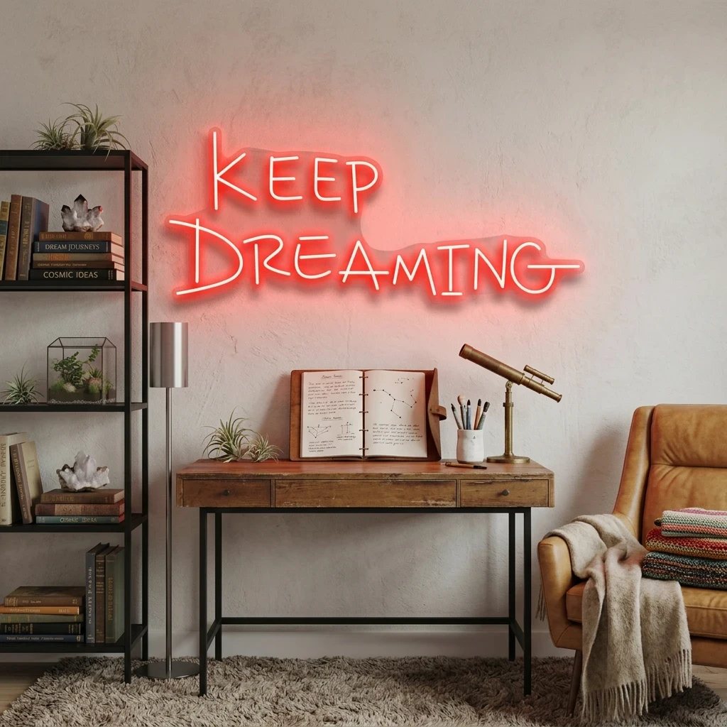 Keep Dreaming Led Neon Sign Light