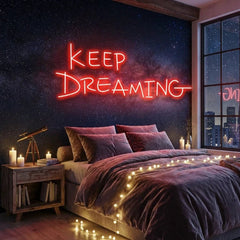 Keep Dreaming Led Neon Sign Light