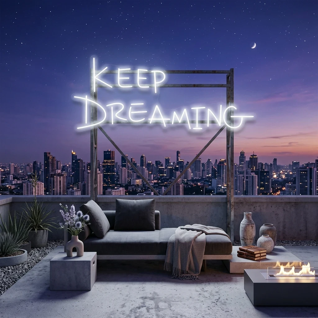 Keep Dreaming Led Neon Sign Light