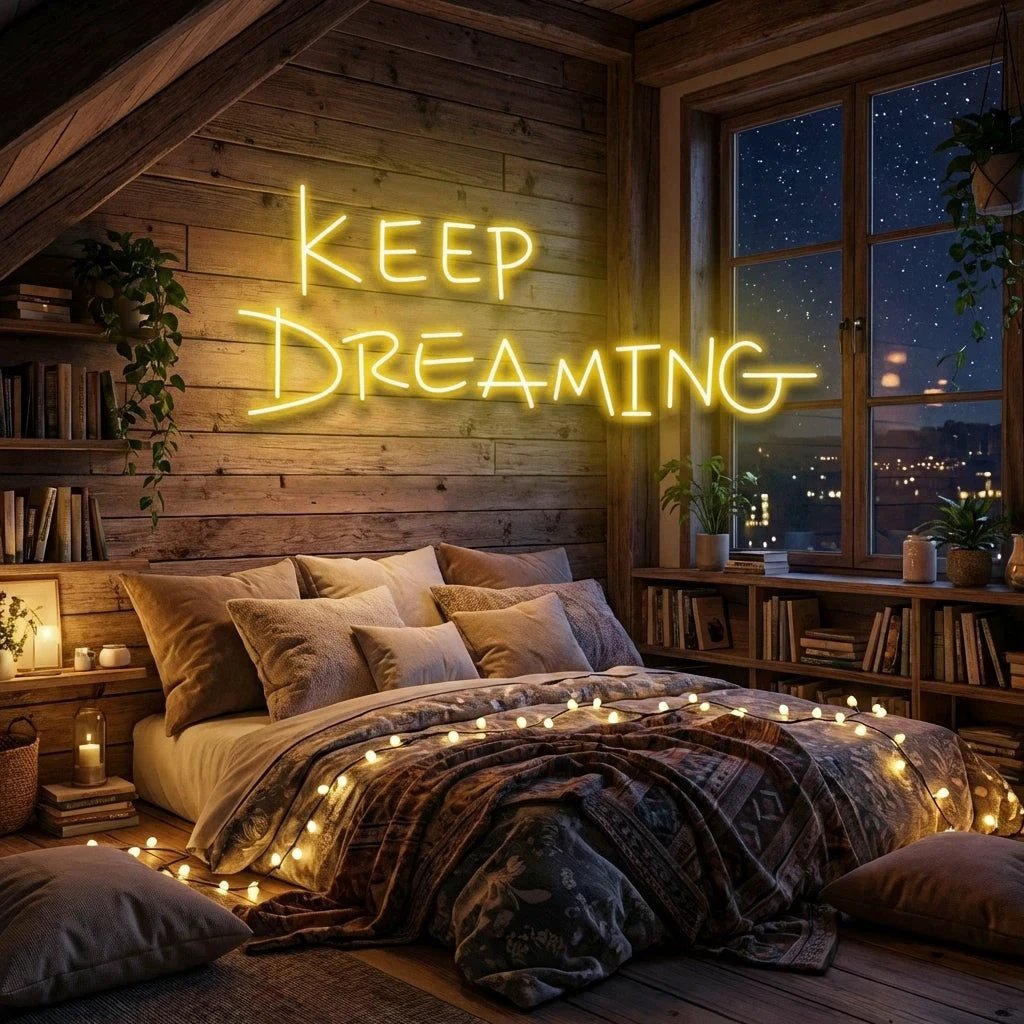 Keep Dreaming Led Neon Sign Light