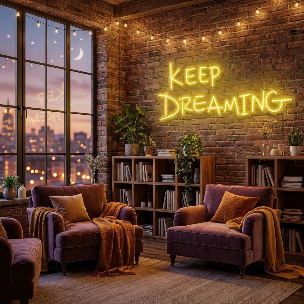 Keep Dreaming Led Neon Sign Light
