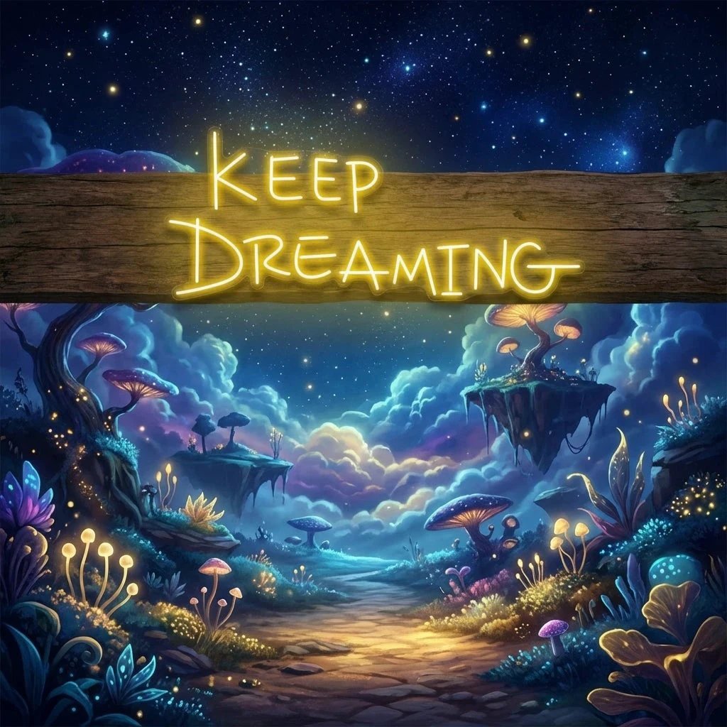 Keep Dreaming Led Neon Sign Light