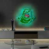 Ghostbusters Slimer Sign Led Sign for Gaming Room Wall Decor - VN03 - Customneonstudio