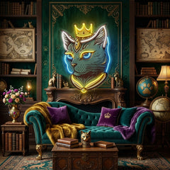 King Cat LED Neon Sign Light Pop Art