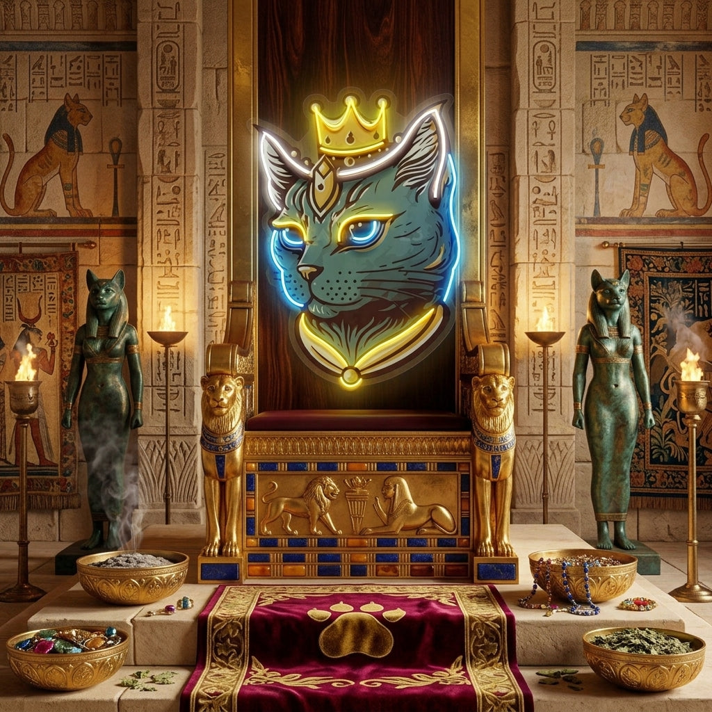 King Cat LED Neon Sign Light Pop Art