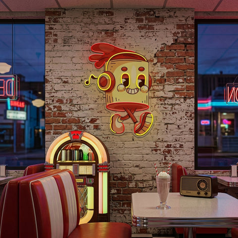 Lattes Pop Art LED Neon Sign Light Pop Art