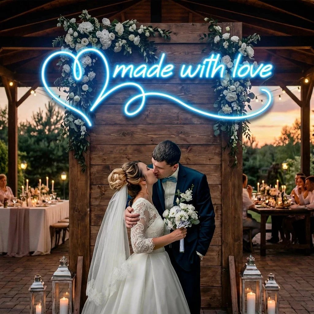 Made With Love Wedding Led Neon Sign Light