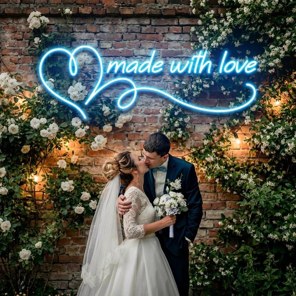 Made With Love Wedding Led Neon Sign Light