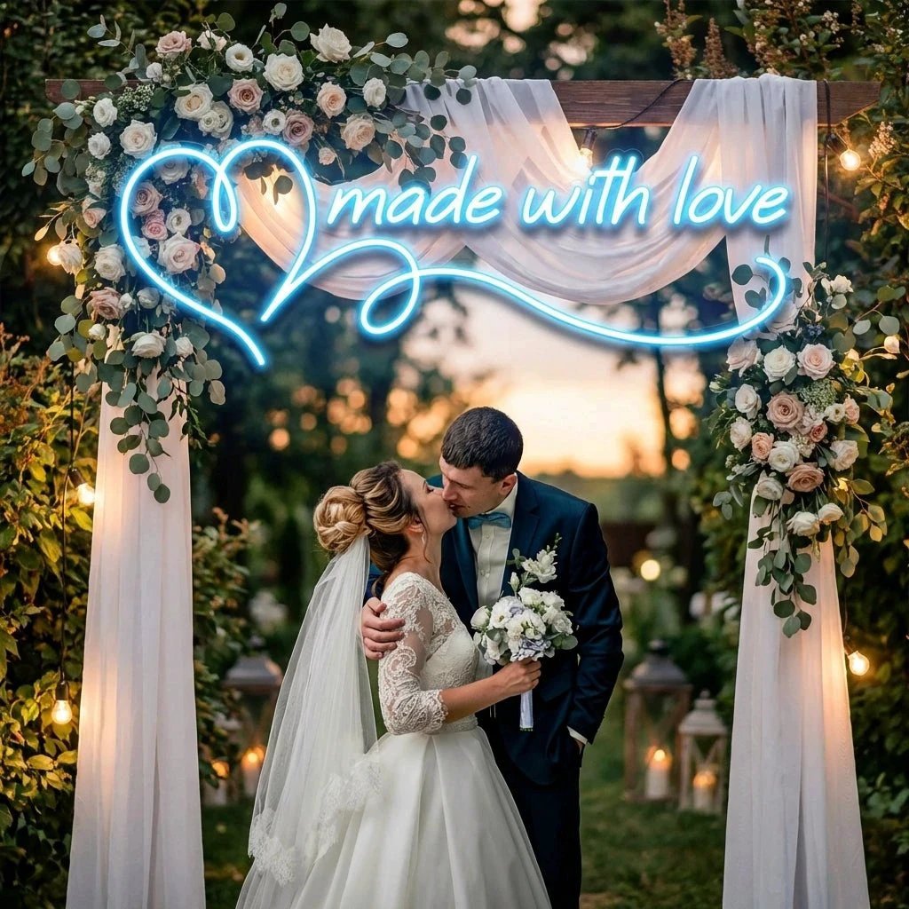 Made With Love Wedding Led Neon Sign Light
